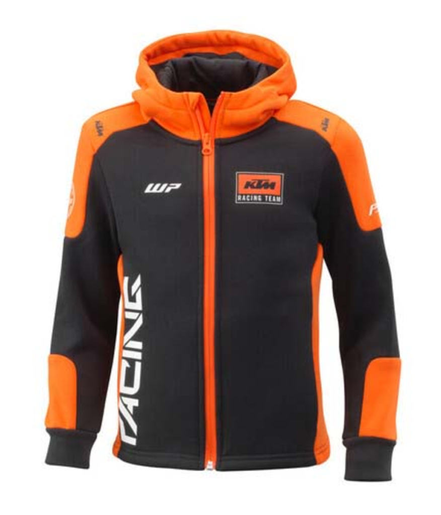 FELPA KTM DA BAMBINO CON ZIP E CAPPUCCIO KIDS TEAM ZIP HOODIE